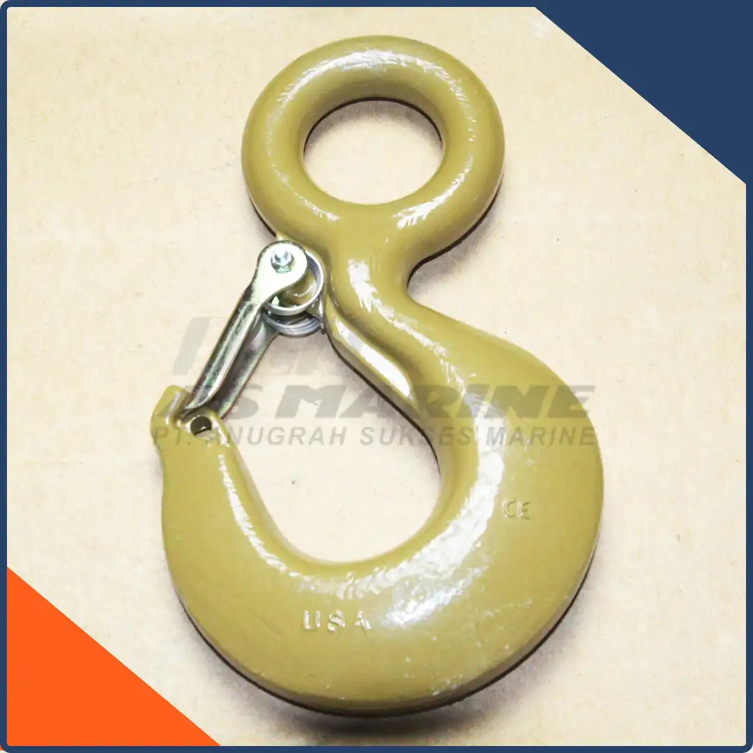 Crosby USA Eye Hook / Kait / Gancu L320AN Alloy with Latch Kit 15 Ton